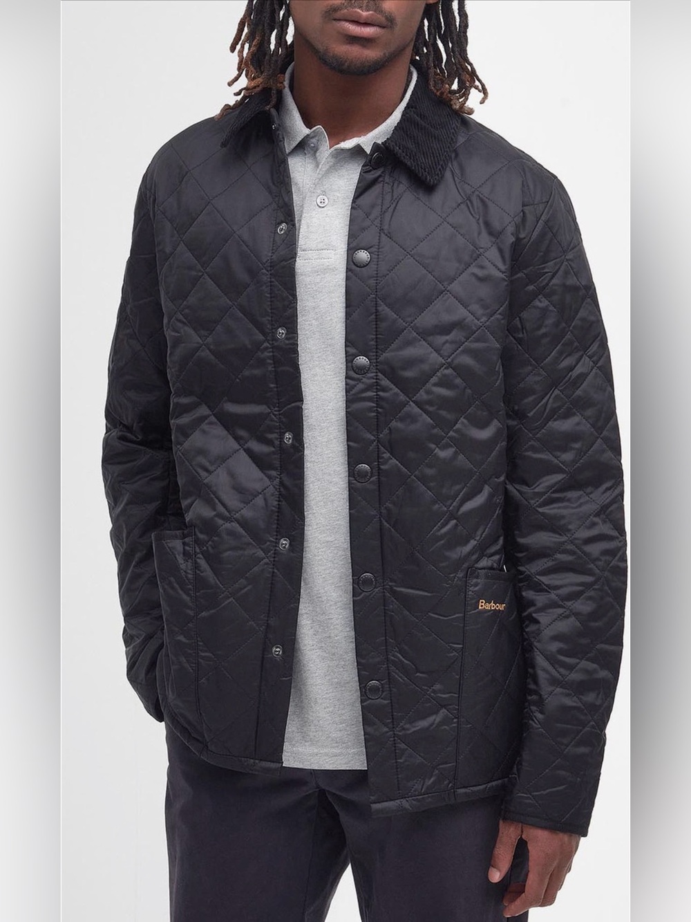Men’s Barbour Heritage quilted, light weight jacket.  Size Medium